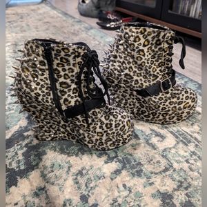 Demonia Leopard Boots